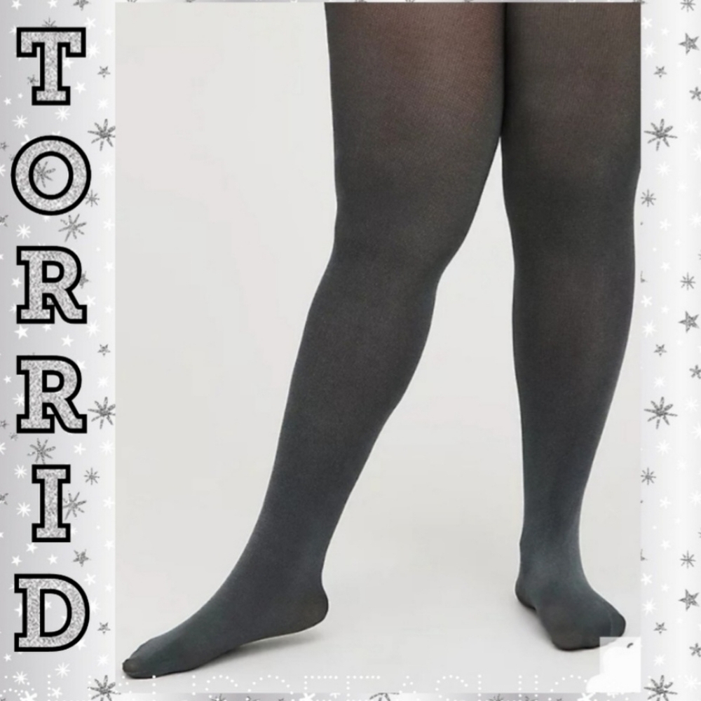 TORRID Shine Tights - Silver and Grey! NWT!